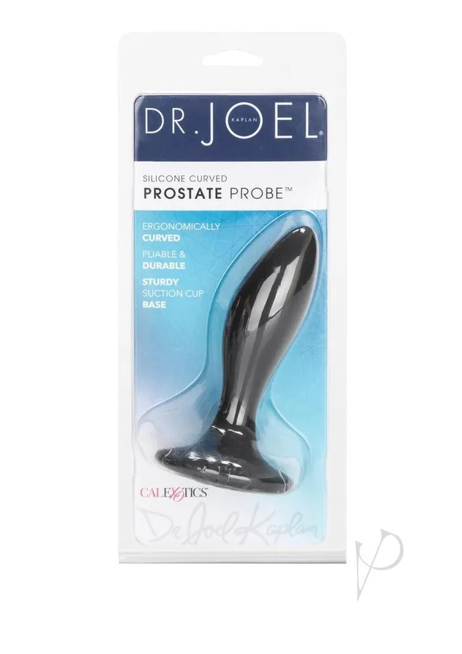 Anal Dr Joel Kaplan Silicone Prostate Probe Curved Black