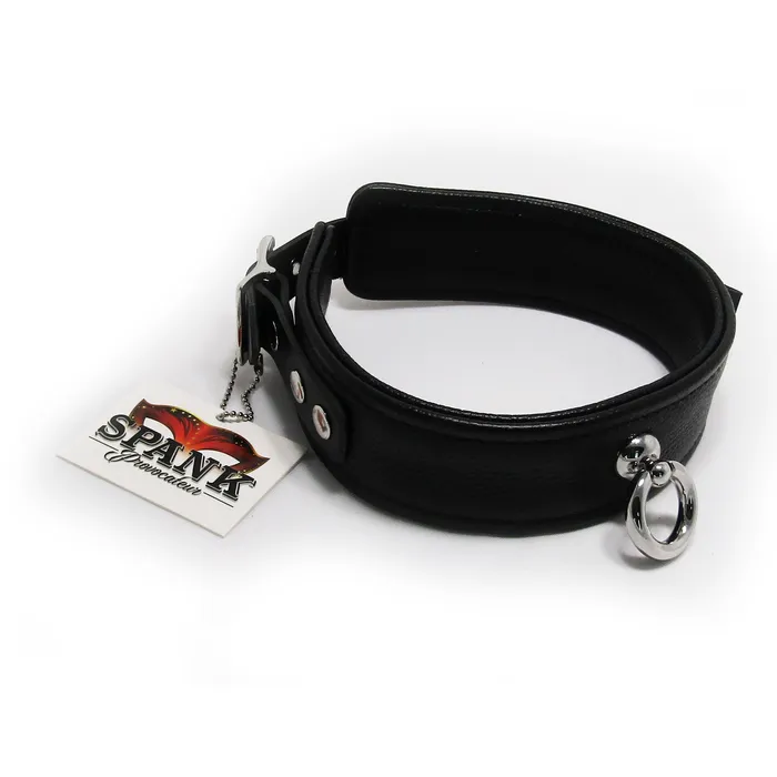 Anal Spank Provocateur Black Single Hoop Collar Castle Megastore