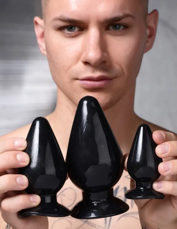 Anal Xandebay Master Series Triple Cones 3pc Anal Plug Set