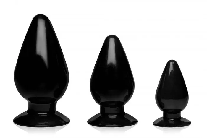 Anal Xandebay Master Series Triple Cones 3pc Anal Plug Set