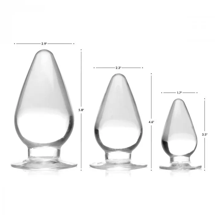 Anal Xandebay Master Series Triple Cones 3pc Anal Plug Set