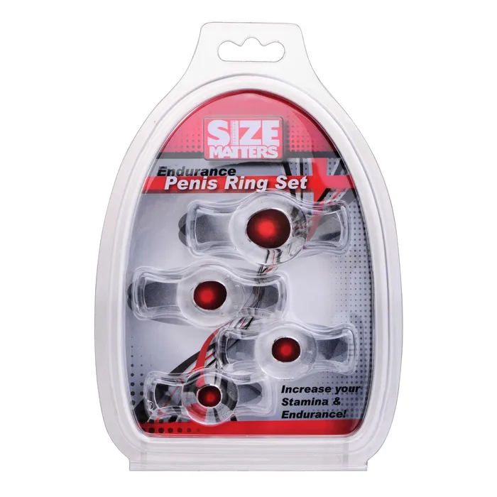 Anal XR Brands Endurance Ring Set Clear