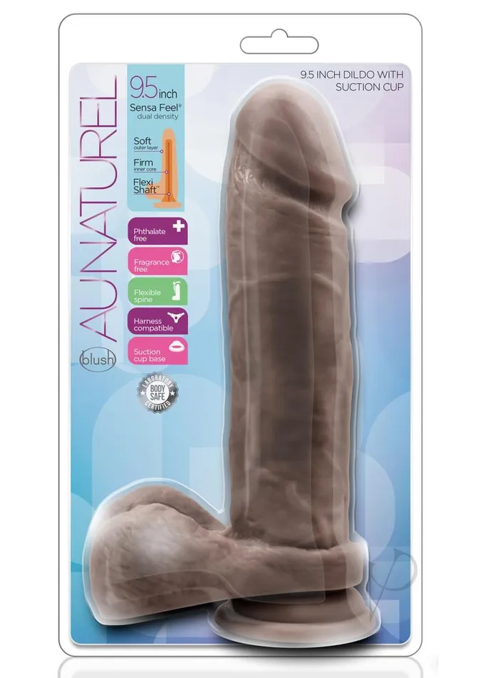 Au Naturel Female Sex Toys Au Naturel Dildo With Suction 95 Choco