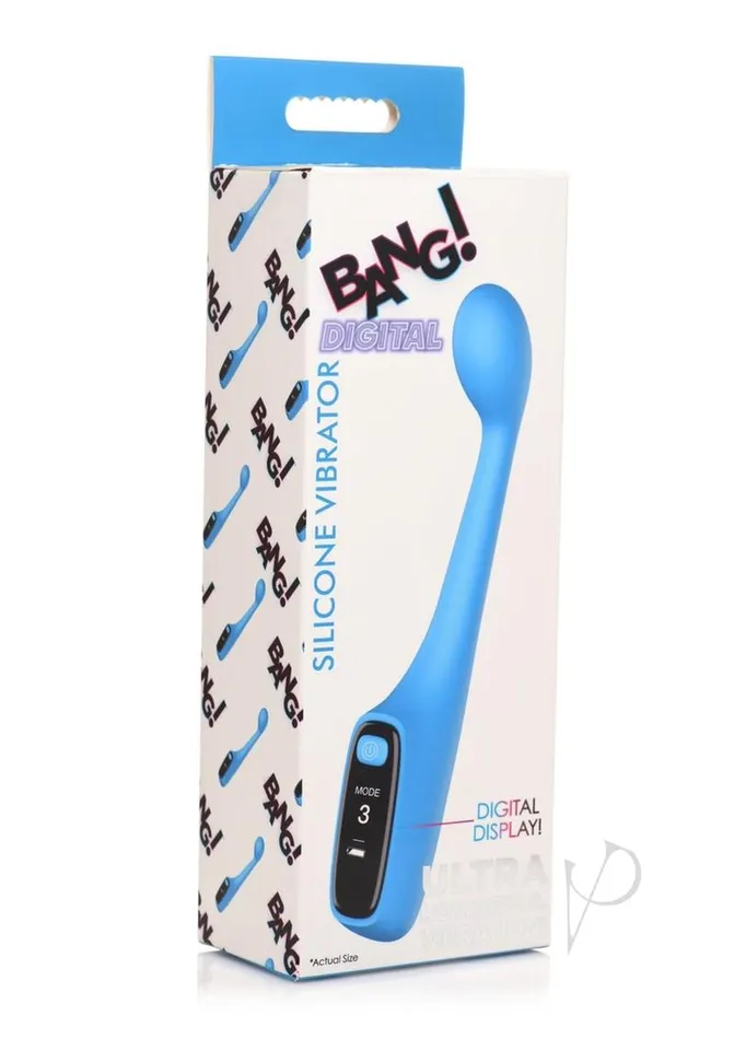 Bang Digital Silicone Vibrator Blue BANG Vibrators