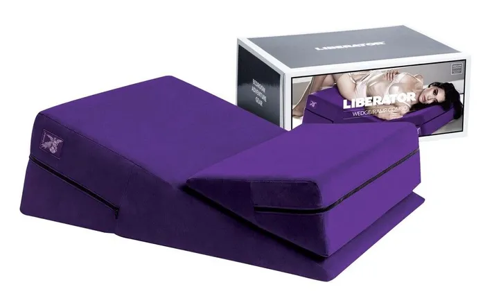 Castle Megastore Liberator Wedge Ramp Combo Microfiber Amethyst Vibrators