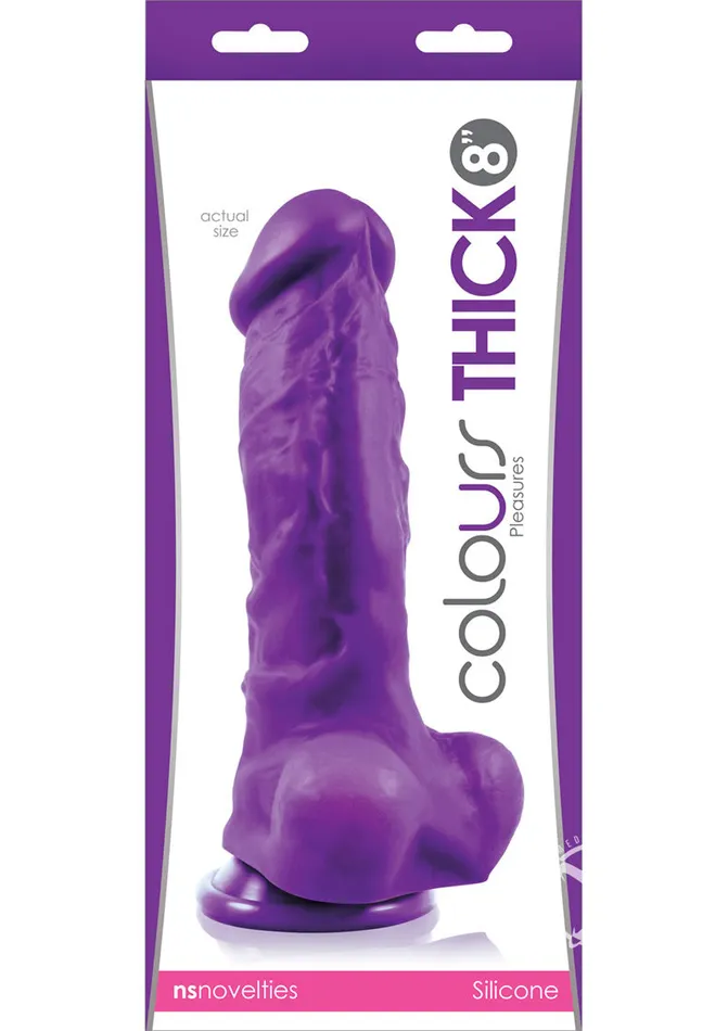 Colours Dildos Colours Pleasures Dong Thick 8 Purple