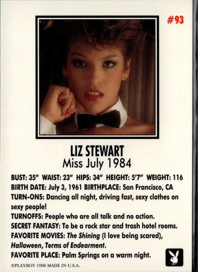 Couples Playboy Centerfolds July Edition Liz Stewart Card 93 Dans Cards Couples Playboy Centerfolds July Edition Liz Stewart Card 93 Dans Cards