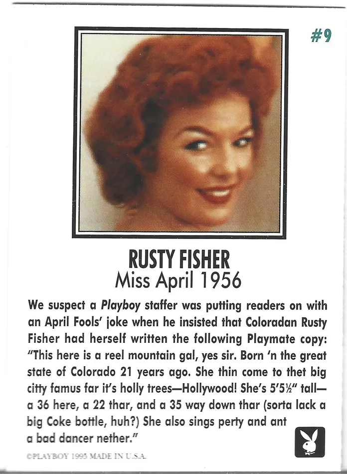 Dans Cards Couples Playboy Centerfolds April Edition Rusty Fisher Card 9 Dans Cards Couples Playboy Centerfolds April Edition Rusty Fisher Card 9