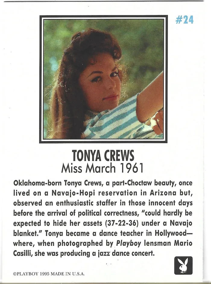 Dans Cards Playboy Centerfolds March Edition Tonya Crews Card 24 Couples Dans Cards Playboy Centerfolds March Edition Tonya Crews Card 24 Couples