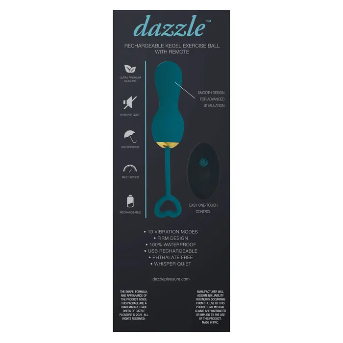 Dazzle Teal Kegel Castle Megastore Female Sex Toys