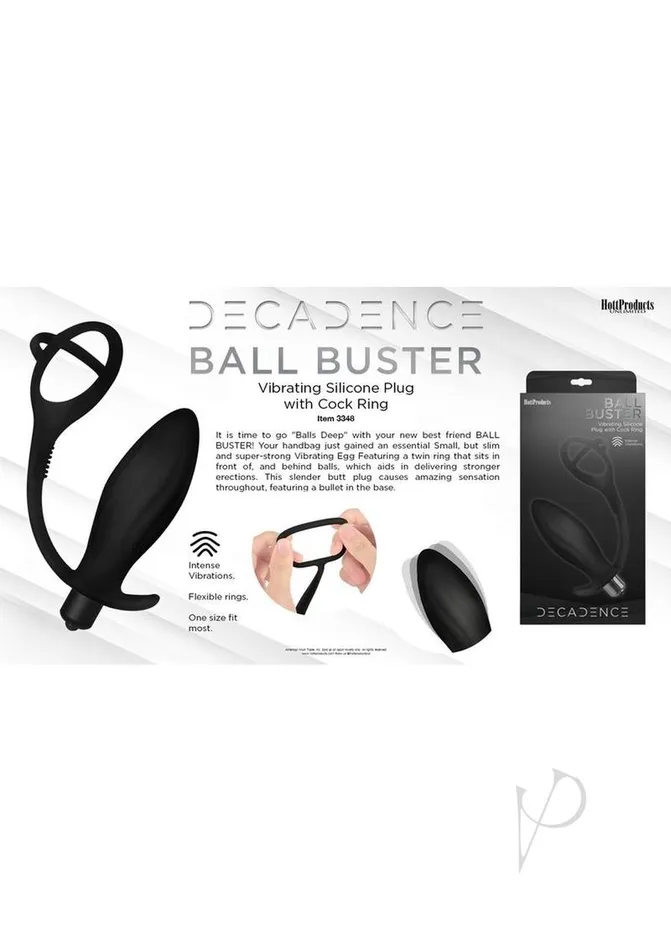 Decadence Anal Decadence Ball Buster Black