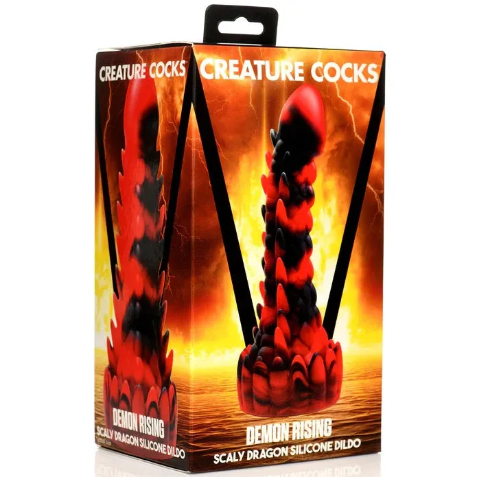 DEMON RISING SCALY DRAGON SILICONE DILDO XR LLC Dildos