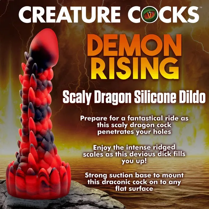 DEMON RISING SCALY DRAGON SILICONE DILDO XR LLC Dildos