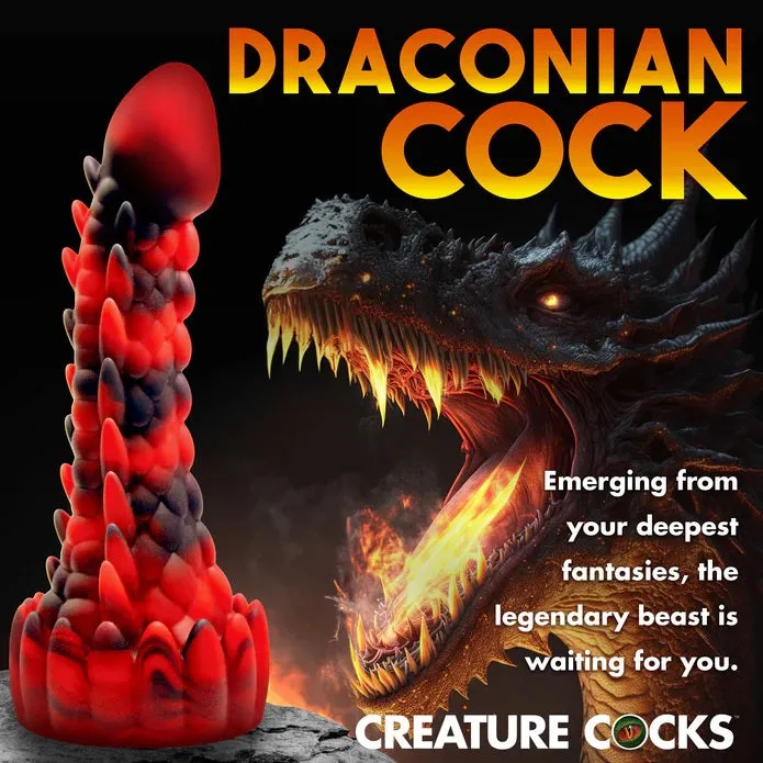 DEMON RISING SCALY DRAGON SILICONE DILDO XR LLC Dildos
