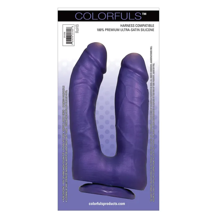 Dildos FICL Colorfuls Shades of Silk 65 in Dual Purple Dildo