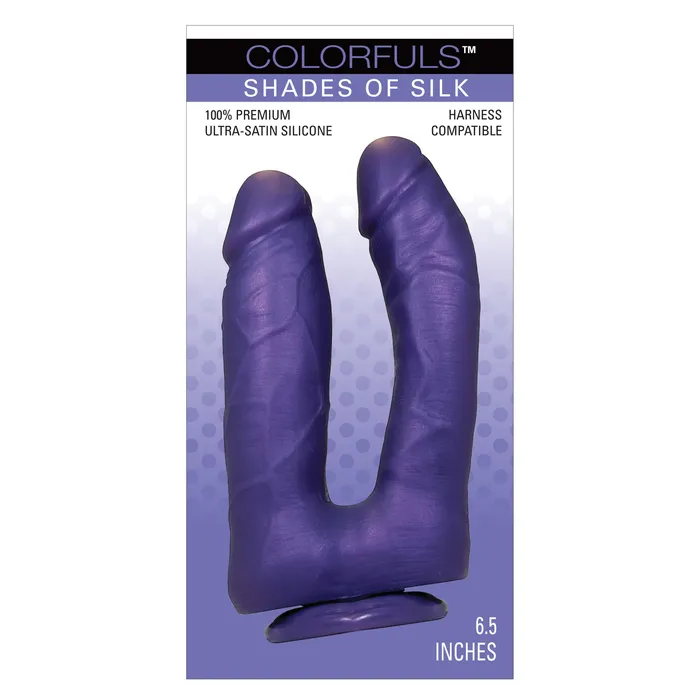 Dildos FICL Colorfuls Shades of Silk 65 in Dual Purple Dildo