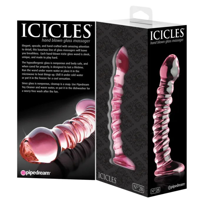 Dildos Icicles No 28 Curved Glass Dildo Pipedream