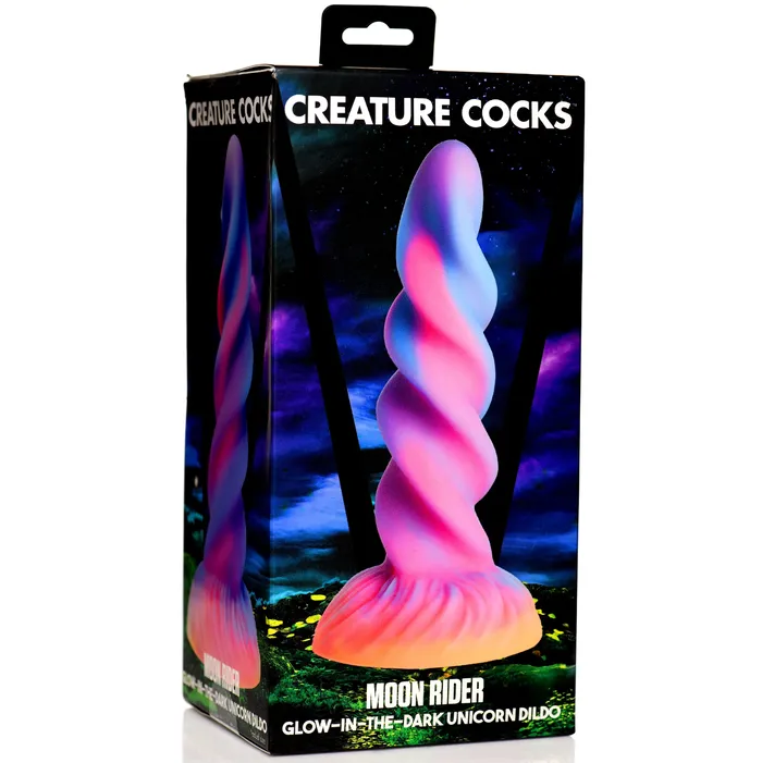 Dildos THE MOON RIDER GLOWINTHEDARK UNICORN DILDO BY CREATURE COCKS XR LLC