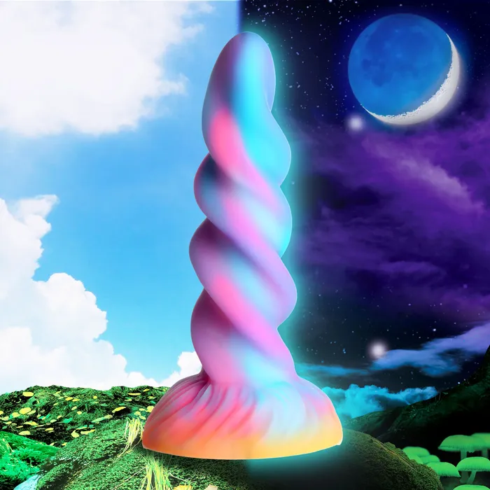 Dildos THE MOON RIDER GLOWINTHEDARK UNICORN DILDO BY CREATURE COCKS XR LLC