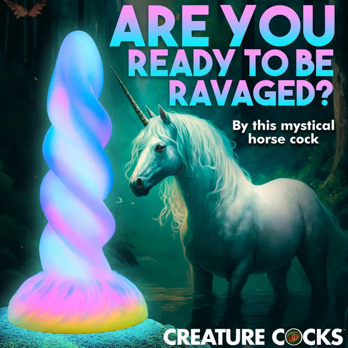 Dildos THE MOON RIDER GLOWINTHEDARK UNICORN DILDO BY CREATURE COCKS XR LLC
