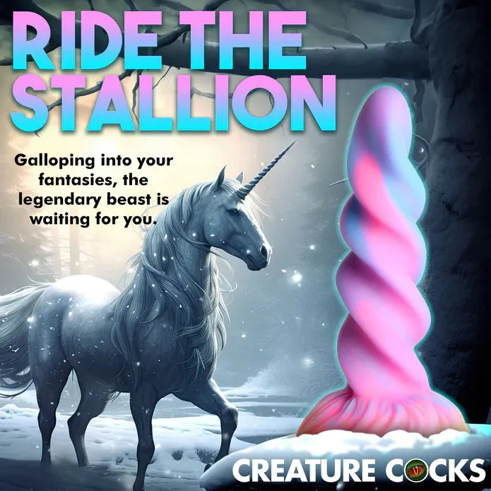 Dildos THE MOON RIDER GLOWINTHEDARK UNICORN DILDO BY CREATURE COCKS XR LLC