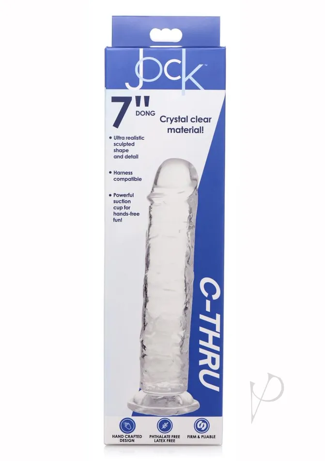 Jock Dildos Jock C Thru Realistic Dong 7 Clear