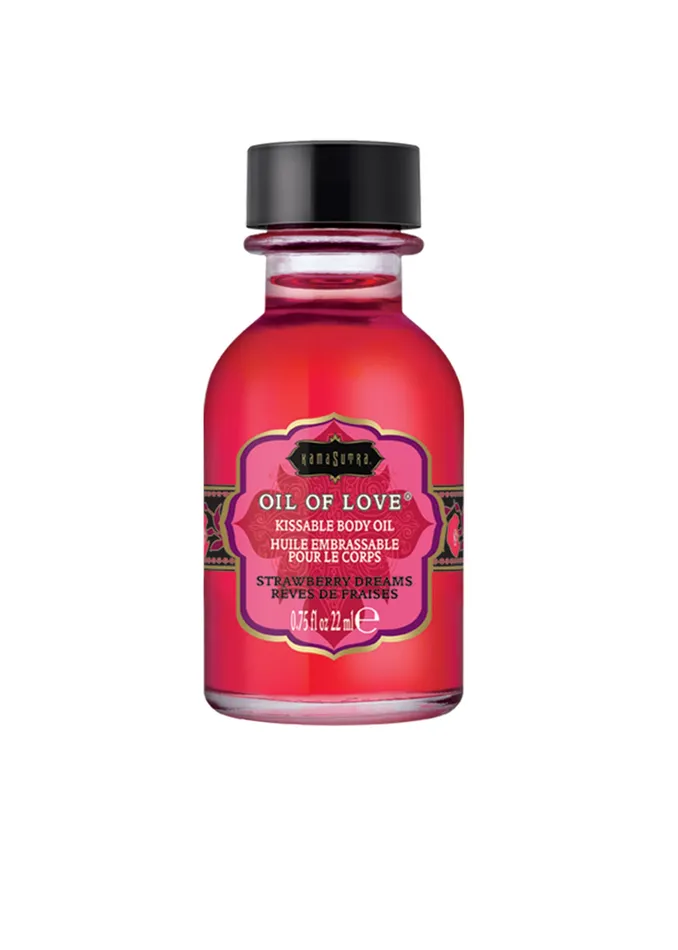 Kama Sutra Oil of Love Strawberry Dreams 75 Oz Castle Megastore Vibrators