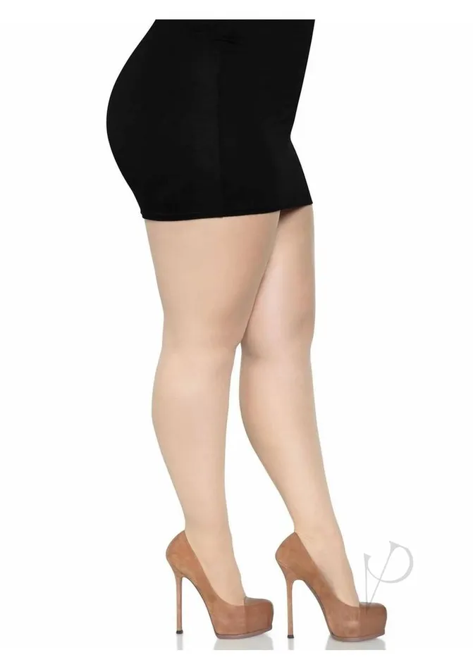 Leg Avenue Backseam Sheer Hose 1x2x Nude Hosiery