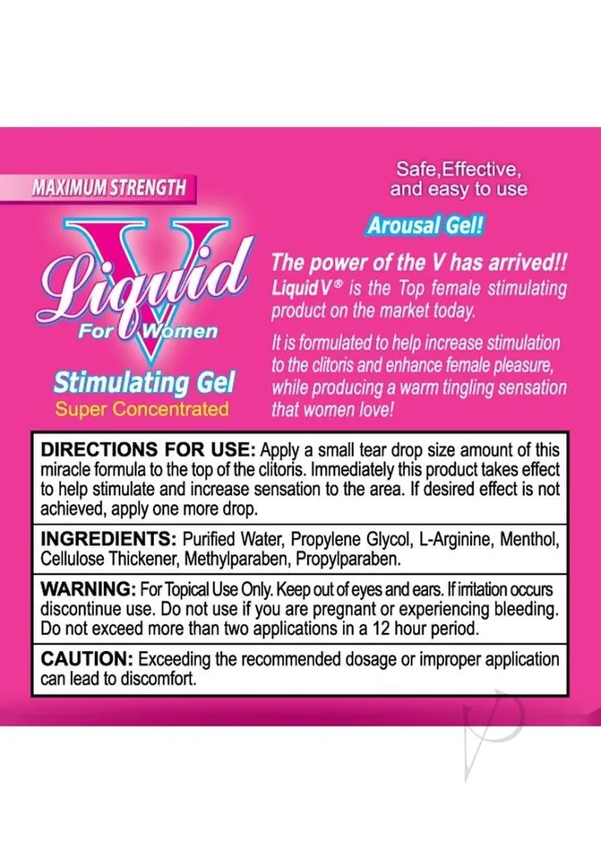 Liquid V Female Sex Toys Liquid V For Women 07oz Tube Liquid V Female Sex Toys Liquid V For Women 07oz Tube