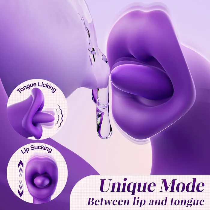 Adorime Female Sex Toys JOI PRO Handheld App Thrusting G Spot Vibrator Vibrator with Clit Licking Tongue Fingering She Fucks Him Pussy Licking