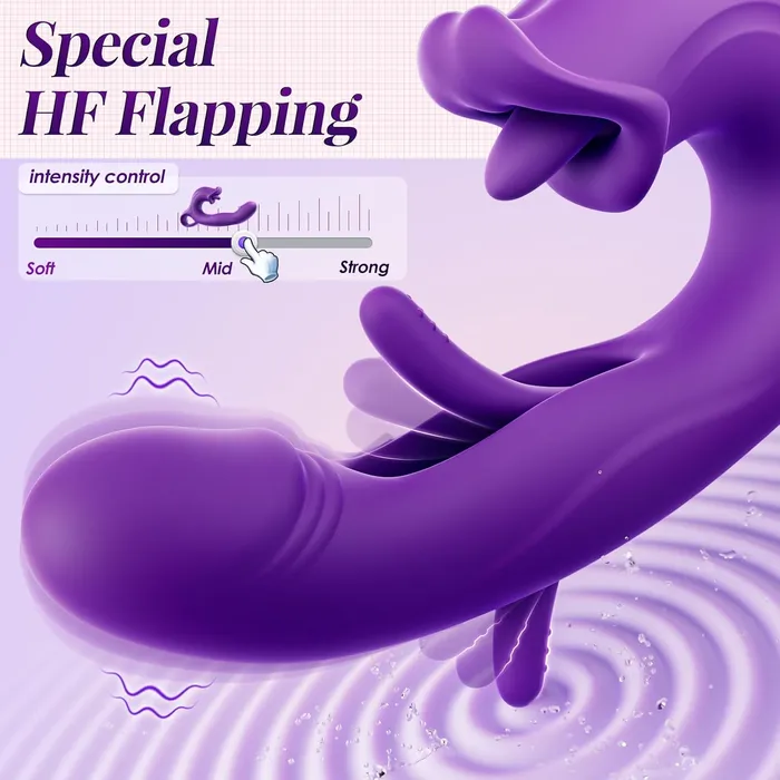 Adorime Female Sex Toys JOI PRO Handheld App Thrusting G Spot Vibrator Vibrator with Clit Licking Tongue Fingering She Fucks Him Pussy Licking