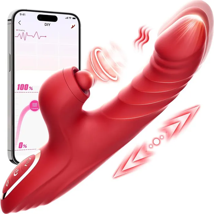 Adorime Rabbit Sucking Vibrator with 10 Vibrating 7 Thrust Modes with Licking Foreplay Bathroom Female Sex Toys Adorime Rabbit Sucking Vibrator with 10 Vibrating 7 Thrust Modes with Licking Foreplay Bathroom Female Sex Toys