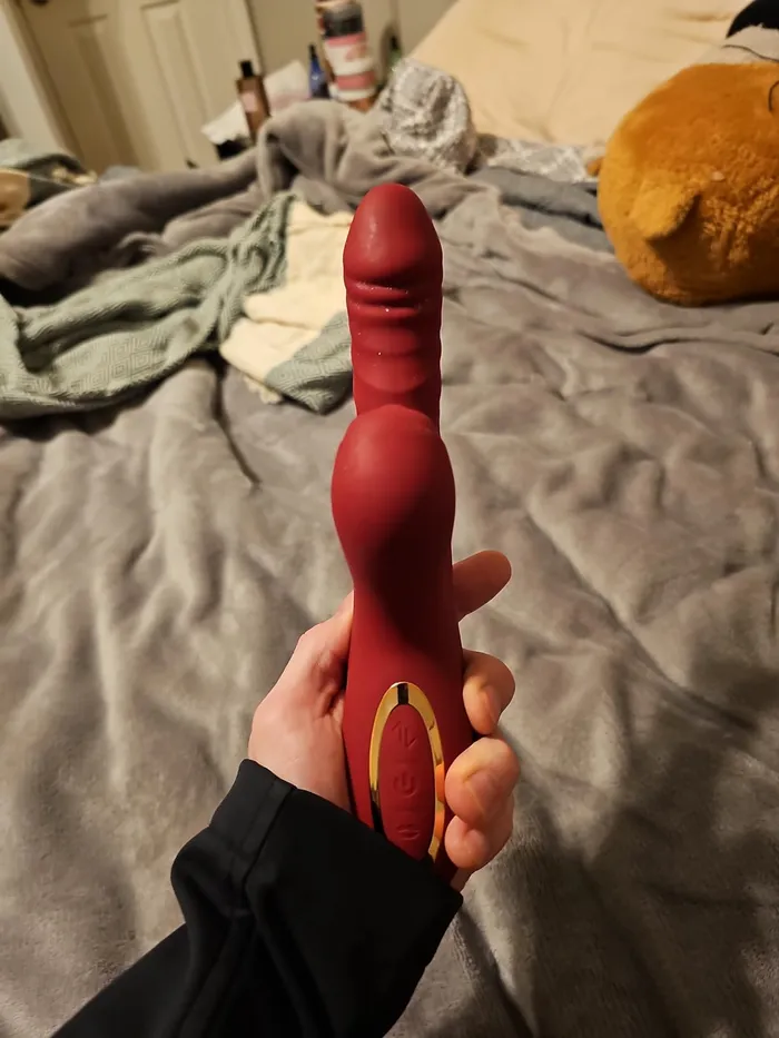 Adorime Rabbit Sucking Vibrator with 10 Vibrating 7 Thrust Modes with Licking Foreplay Bathroom Female Sex Toys