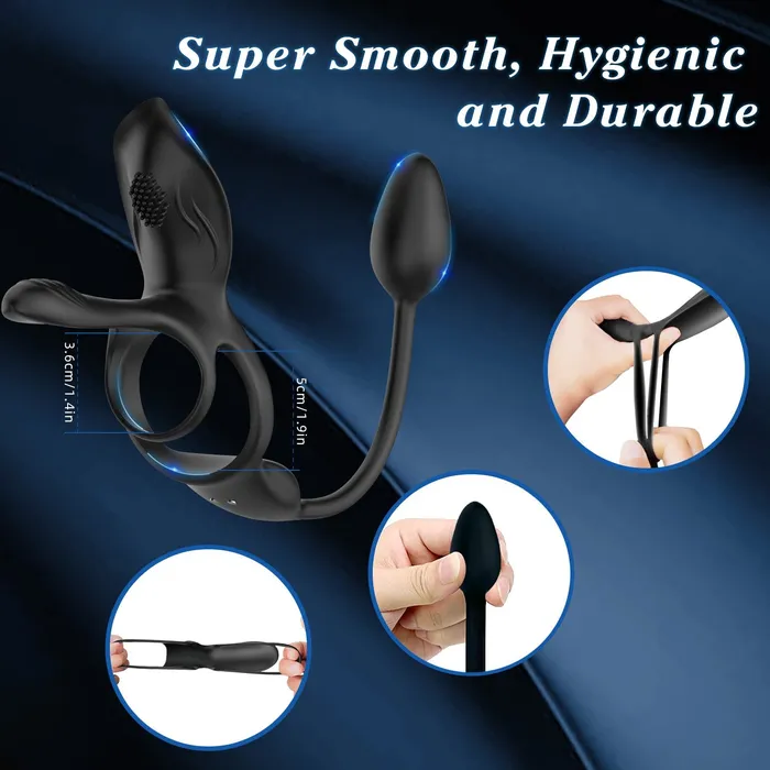 Cock Ring Vibration Anal Plug Oronova Male Sex Toys