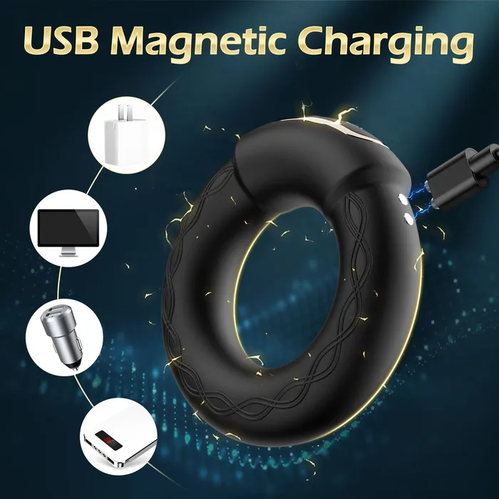 Oronova Male Sex Toys Heating Cock Ring Vibrating Compact