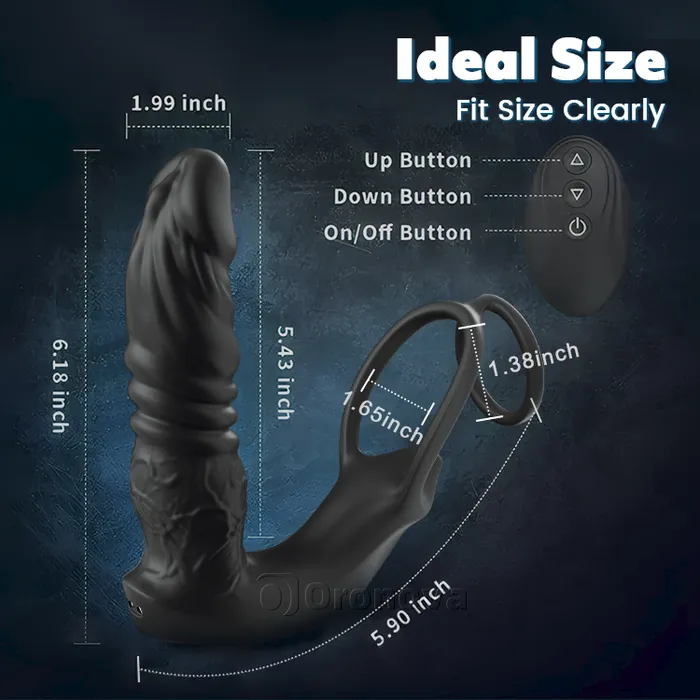Oronova Male Sex Toys Thrusting Prostate Massager with Dual Vibration and App Controll Oronova Male Sex Toys Thrusting Prostate Massager with Dual Vibration and App Controll