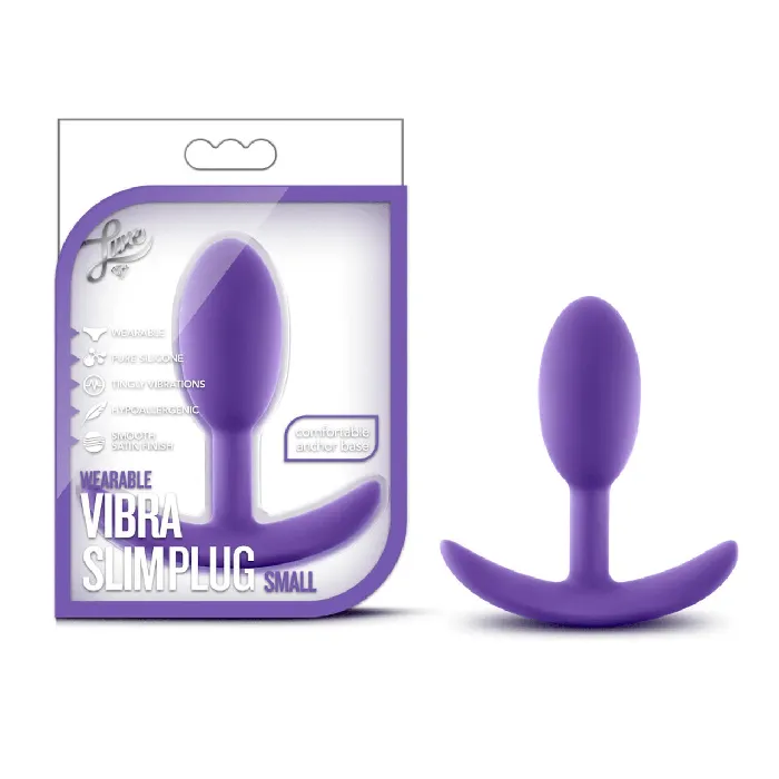 Anal Blush Blush Luxe Wearable Vibra Slim Plug Purple