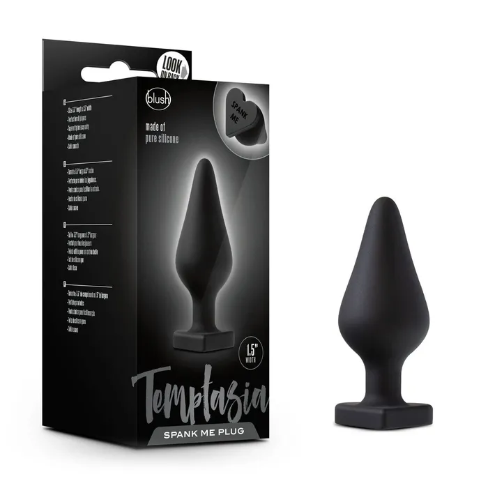 Anal Blush Blush Temptasia Black Spank Me Butt Plug