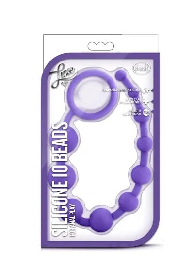 Blush Luxe Purple Silicone 10 Beads Blush Vibrators