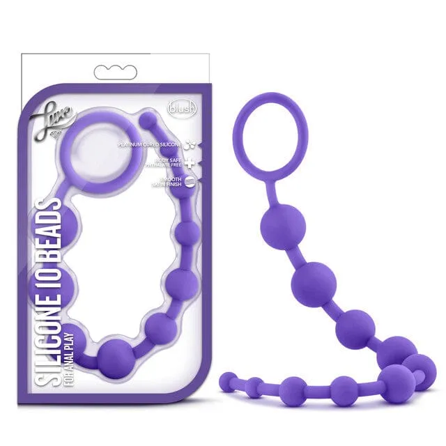 Blush Luxe Purple Silicone 10 Beads Blush Vibrators