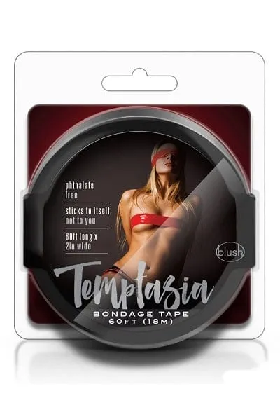 Blush Temptasia Black Bondage Tape 60 Feet Blush Anal