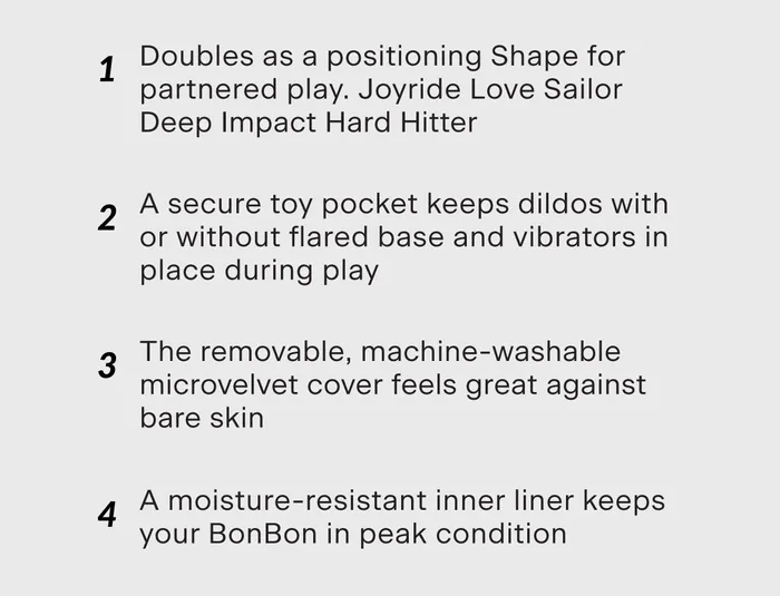 Bunny Shoppe Couples BONBON Microvelvet Sex Toy Mount