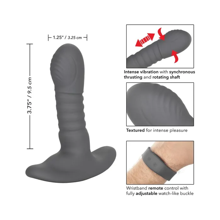 Calexotics Anal Eclipse Wristband Remote Thrusting Rotator Probe Black Calexotics Anal Eclipse Wristband Remote Thrusting Rotator Probe Black