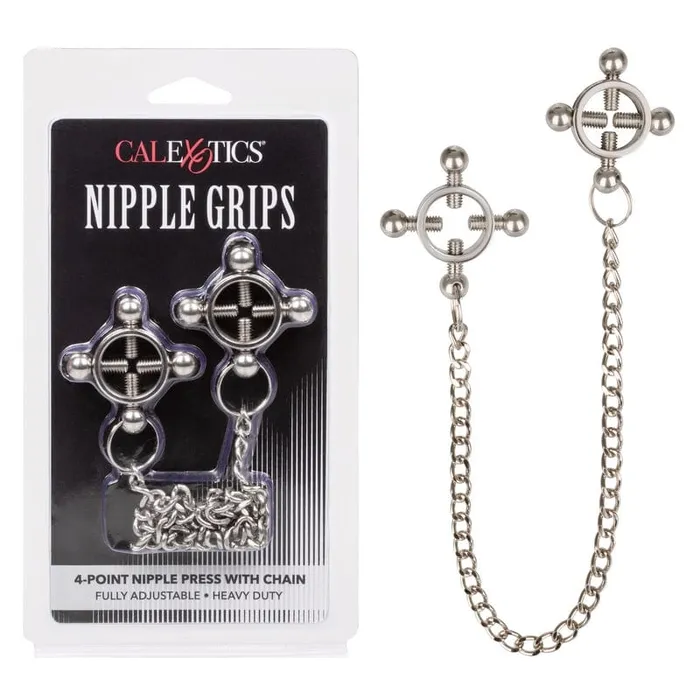 CALEXOTICS Nipple Clitoral Toys Calexotics Nipple Grips 4Point Nipple Press with Chain CALEXOTICS Nipple Clitoral Toys Calexotics Nipple Grips 4Point Nipple Press with Chain