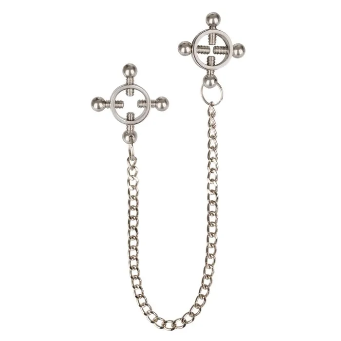 CALEXOTICS Nipple Clitoral Toys Calexotics Nipple Grips 4Point Nipple Press with Chain
