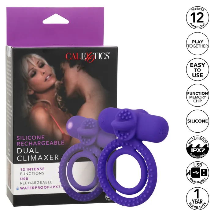 Female Sex Toys Calexotics Silicone Rechargeable Dual Climaxer