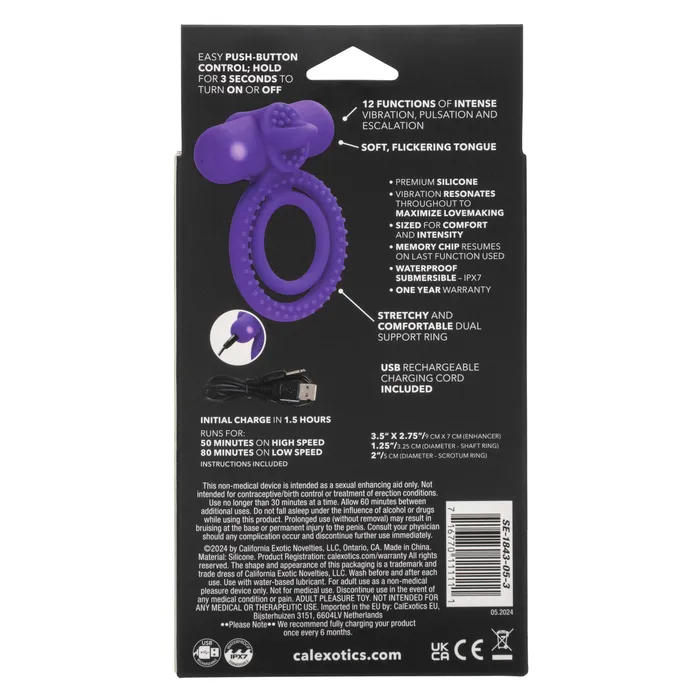 Female Sex Toys Calexotics Silicone Rechargeable Dual Climaxer