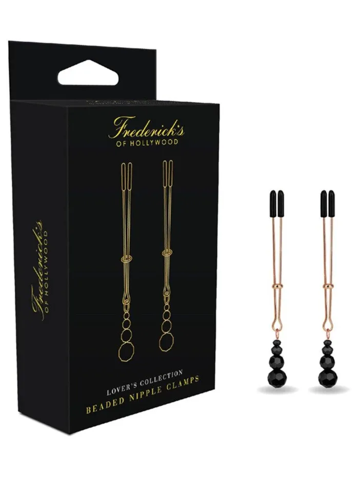 Fredericks Of Hollywood Adjustable Beaded Nipple Clamps Fredericks Of Hollywood Female Sex Toys