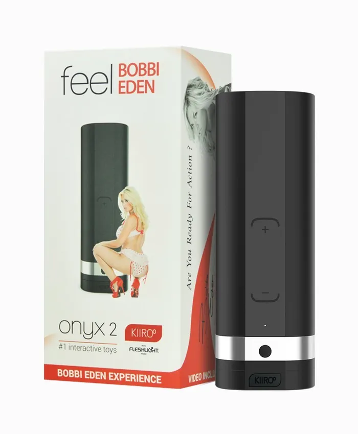 Kiiroo Male Sex Toys Kiiroo Onyx2 with Bobbi Eden Fleshlight Experience