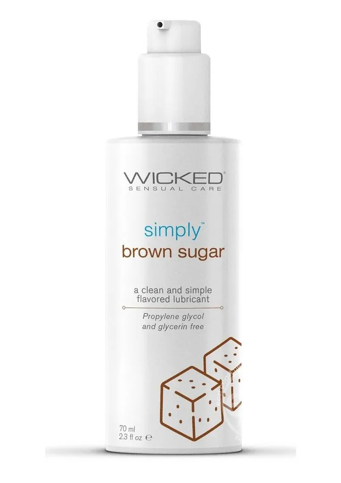 Lubricants Wicked Wicked Simply Water Based Flavored Lubricant 23oz Brown Sugar Lubricants Wicked Wicked Simply Water Based Flavored Lubricant 23oz Brown Sugar